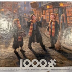Thomas Kinkade Harry Potter Diagon Alley 1000 Piece Puzzle Ceaco Limited Edition